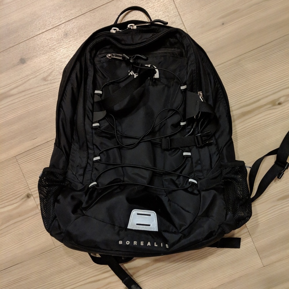 Northface borealis all black backpack